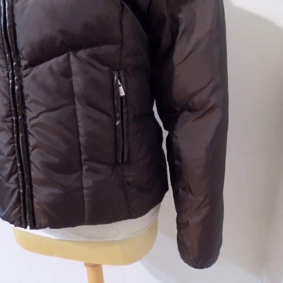 MICHAEL by MICHAEL KORS Dark Brown Puff Coat, Med - Picture 3 of 4